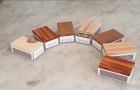 Zündholzschachteln mit Holzdeckel